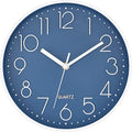 Foxtop 10 Inch Wall Clock Silent Non-Ticking Battery Operated Quartz Round by Foxtop