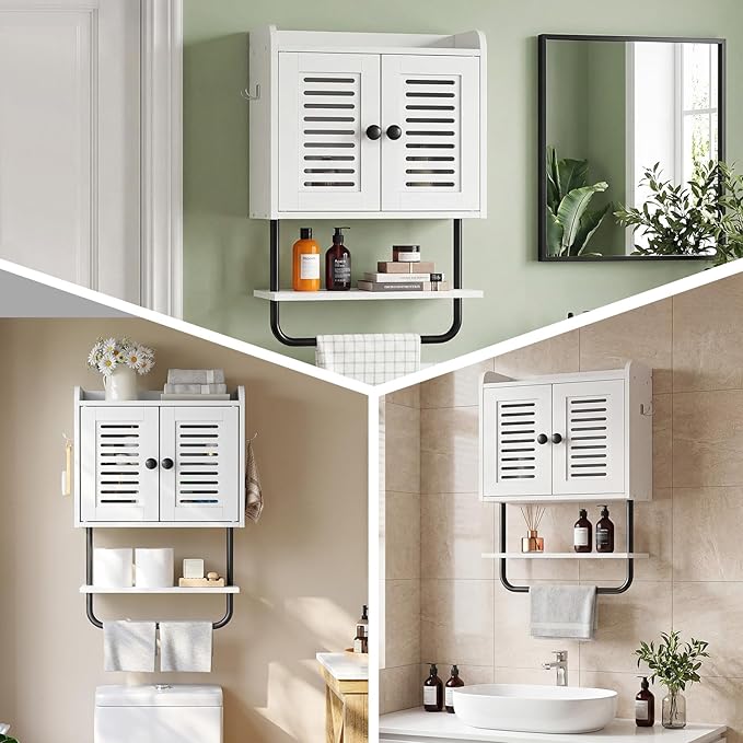 HOOBRO Medicine Cabinet, Double Doors Bathroom Wall Cabinet - Image 6