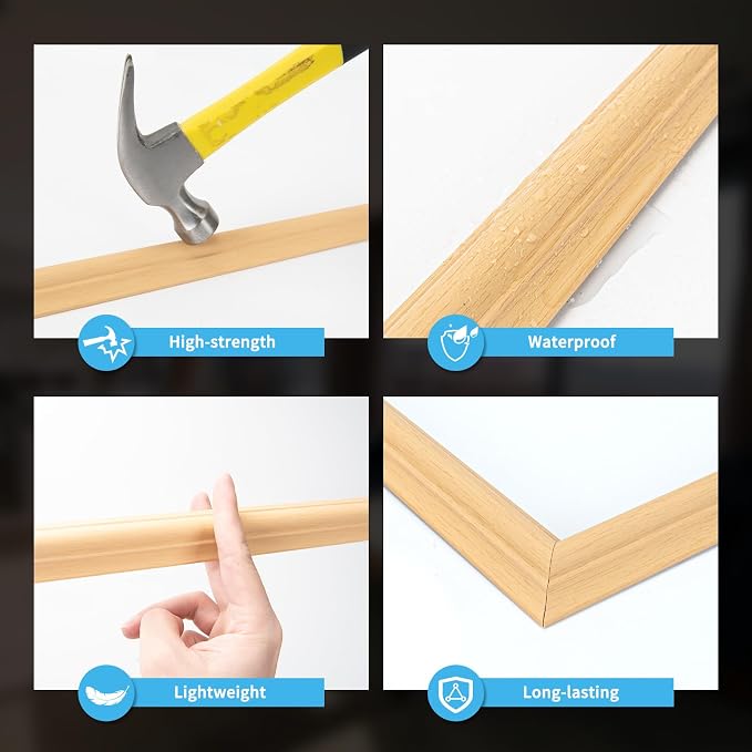 Art3d Pre-Cut Wall Molding Set of 6 pcs, Ready-to-Assemble Wainscoting Panels - Image 5