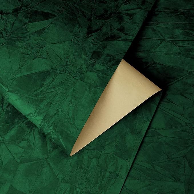 YENHOME Emerald Green Peel and Stick Wallpaper 17.7"X118" Green Wallpaper Stick - Image 6