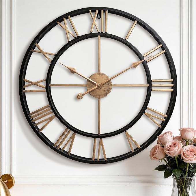 Pytha Sight 30 Inch Extra Large Giant Wall Clock, Oversized Round Silent by Pytha+Sight