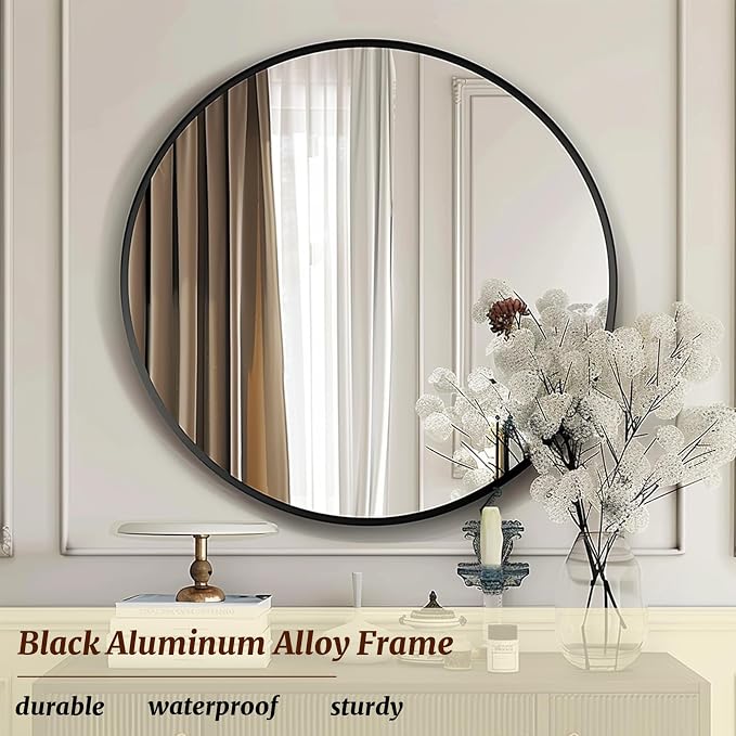 Mirror 18 inch, Round Wall Mirrors, Round Mirrors - Image 2