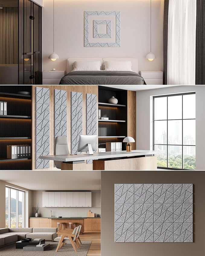 18-Pack Acoustic Panels, Peel & Stick Sound Proof Foam Panels - Image 6