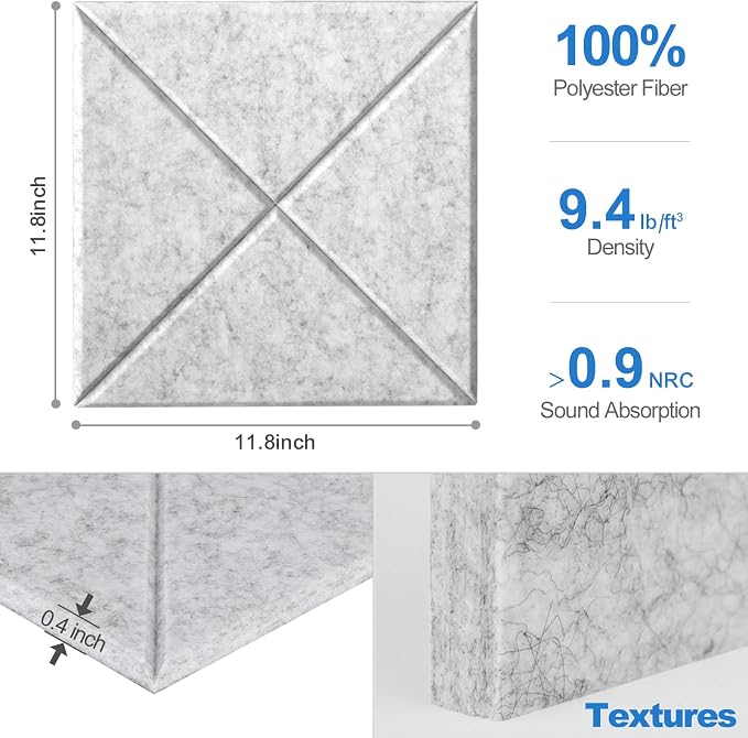 Sonicism 12 Pack X-Lined Acoustic Panels - Image 6