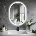 20x28 LED Bathroom Mirror with Lights Oval, Lighted Bathroom Vanity Mirror by Unknown