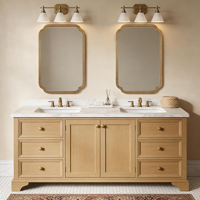 WallBeyond 24" x 36" Rounded Corner Arch Wall Mirror - Image 8