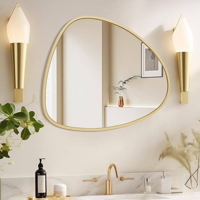 WallBeyond Asymmetrical Mirror, Irregular Wall Mirror, Wall Mirrors Decorative by WallBeyond