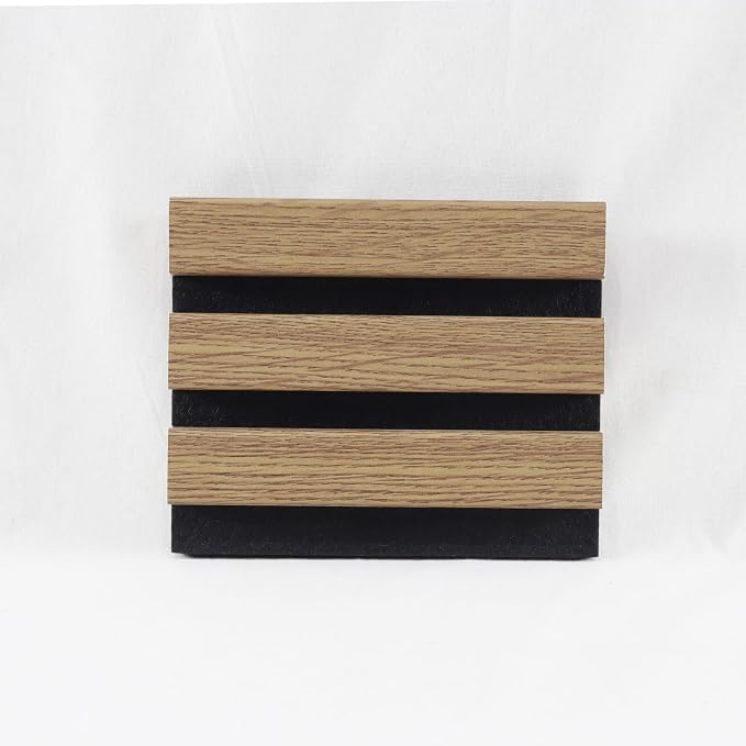 Wood Slat Acoustic Panels, 4.7"x5.9" 3D Wall Panels, Modern Fluted Sound - Image 2