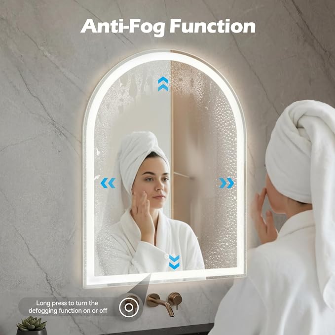 Sweetcrispy 24"×36" LED Bathroom Mirror - Image 4