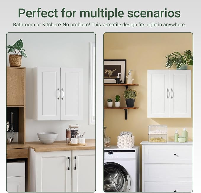 SoBuy Wall Cabinet Over the Toilet, Medicine Cabinet - Image 6