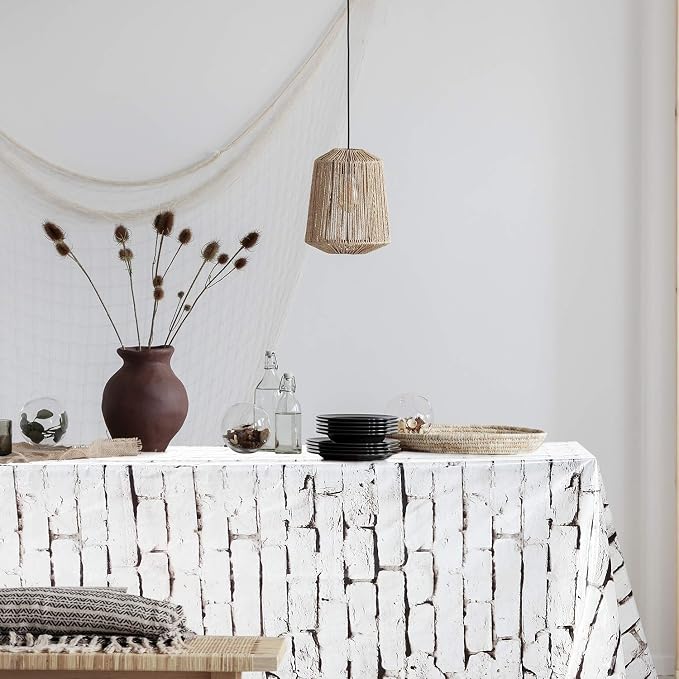 Chuangdi 2pcs 4.5 x 9 Feet Brick Wallpaper Peel and Stick Backdrop Tablecloth - Image 6