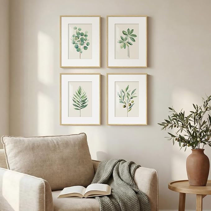 Framed Sage Green Botanical Wall Art - Image 6