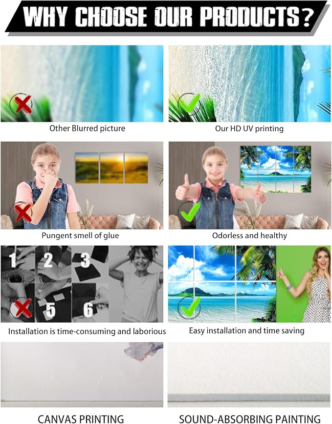 YPY Decorative Soundproof Wall Panels Acoustic Panels: Sound Absorbing Wall Art - Image 3