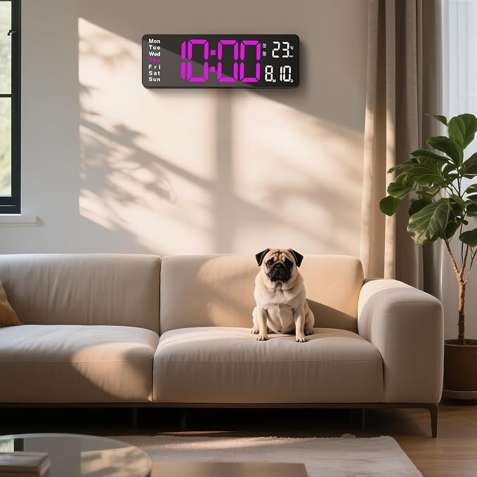 Digital Clock Large Display, Led Big Wall Clocks - Image 9