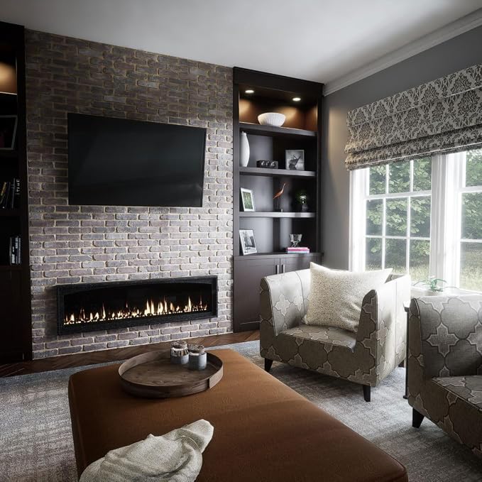 EverStone Aged Brick Faux Brick Panel, 46 7/8"W x 27"H x 1 1/4"D, Limewashed - Image 11