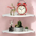 Small Floating Corner Shelves Metal Corner Wall Mounted Shelf Curved Corner by NUTNAPH