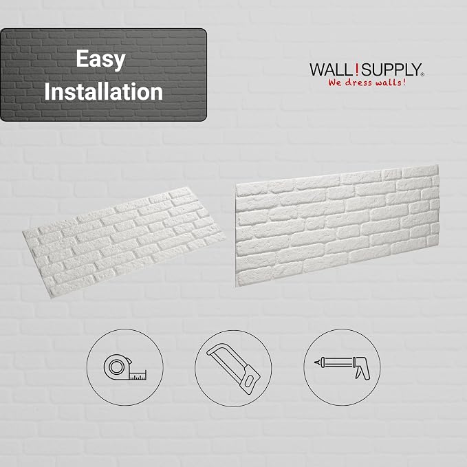 Wall!Supply 3D Wall Panels – Faux Brick, Covers 25.84 Sq Ft - Image 7
