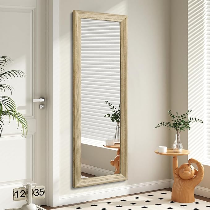 AAZZKANG Full Length Door Mirror Wooden Frame Large Mirrors by AAZZKANG
