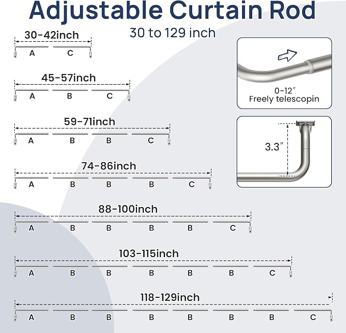 ENJOYBASICS Blackout Curtain rod - Image 5