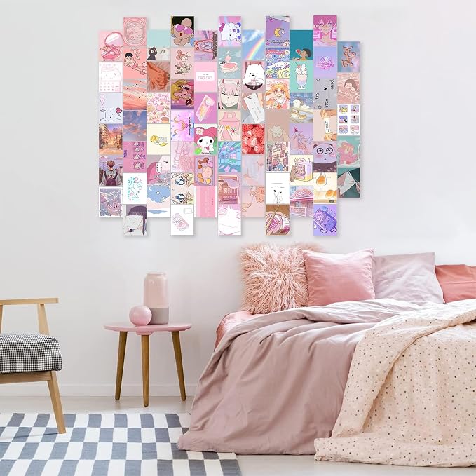 KBKBART Anime Aesthetic Wall Collage Kit, Anime Photo Wall Collage Posters - Image 4