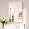 Keonjinn 22 x 30 Brushed Nickel Bathroom Mirrors by Keonjinn