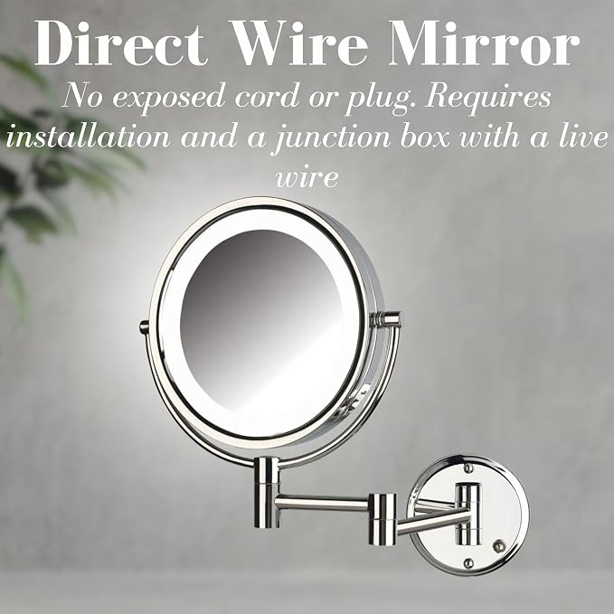 JERDON Wall-Mounted Vanity Mirror - Image 2