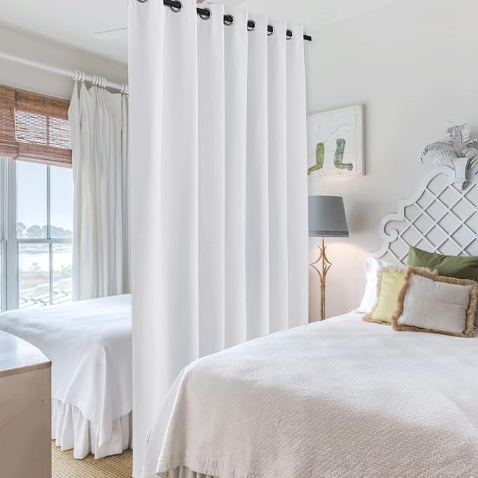 RYB HOME Extra Wide Curtains for Divider Room Separation Soundproof Temporary - Image 4