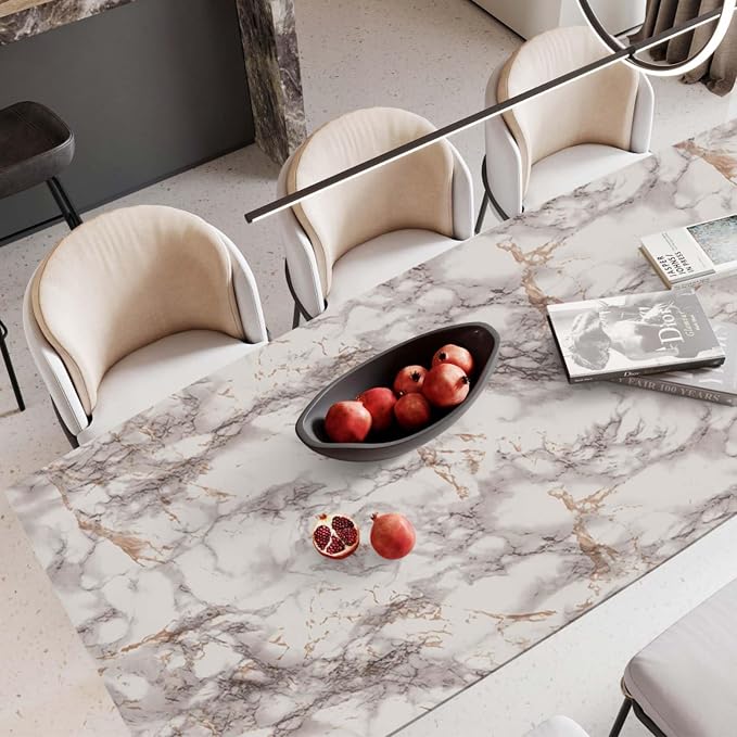 Abyssaly Marble Contact Paper Brown Peel and Stick Countertops Waterproof - Image 8