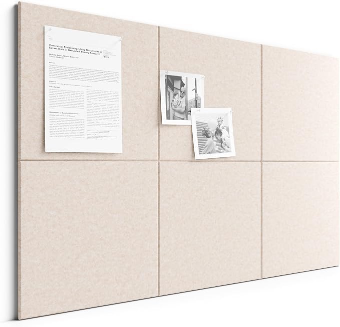 Bumusty Large Cork Board 36" x 24" Alternative by BUMUSTY