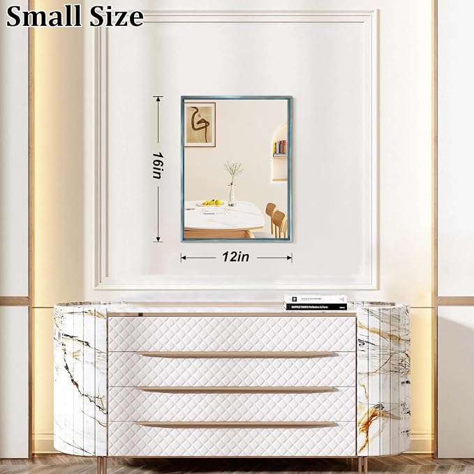 AAZZKANG Small Wall Mirror Decorative Metal Framed Mirrors Modern - Image 2