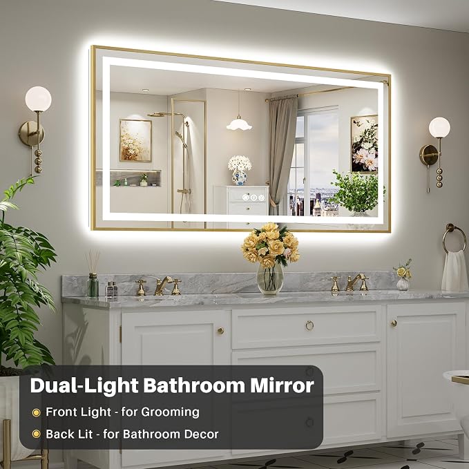 72x36 Inch LED Bathroom Mirror - Image 3
