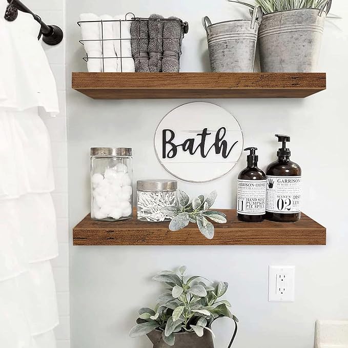 QEEIG Floating Shelves for Wall 23.6" Long - Image 2