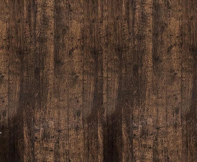 Orgrimmar 236" x 17.8" Dark Brown Wood Peel and Stick Wallpaper Self-Adhesive by Orgrimmar
