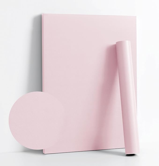 Dimoon 236''x17.7'' Pink Peel and Stick Wallpaper Contact Paper Modern Self by DIYYOURMOON