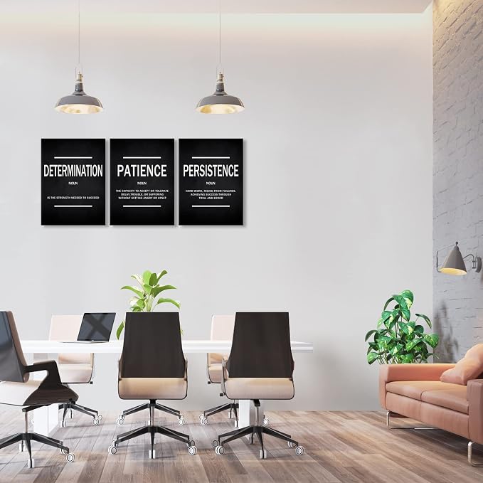KAWAHONE Inspirational Quotes Wall Art, Motivational Determination Patience - Image 5
