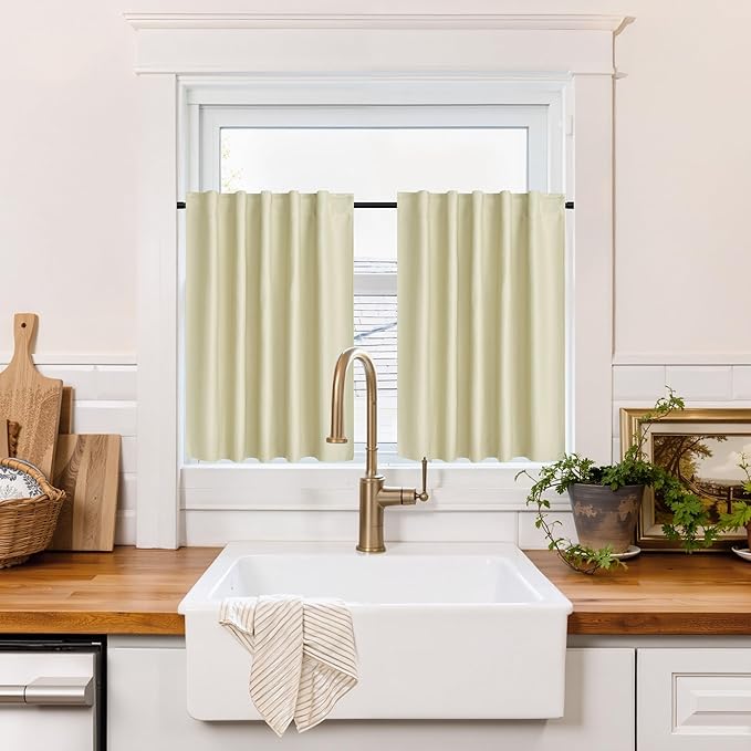 RYB HOME 100% Blackout Short Curtains by RYBHOME