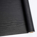 Abyssaly Black Wood Peel and Stick Paper 11.78" X 394" Decorative Self-Adhesive by Abyssaly