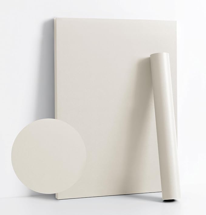 Dimoon 236''x17.7'' White Peel and Stick Wallpaper Contact Paper Modern Self by DIYYOURMOON