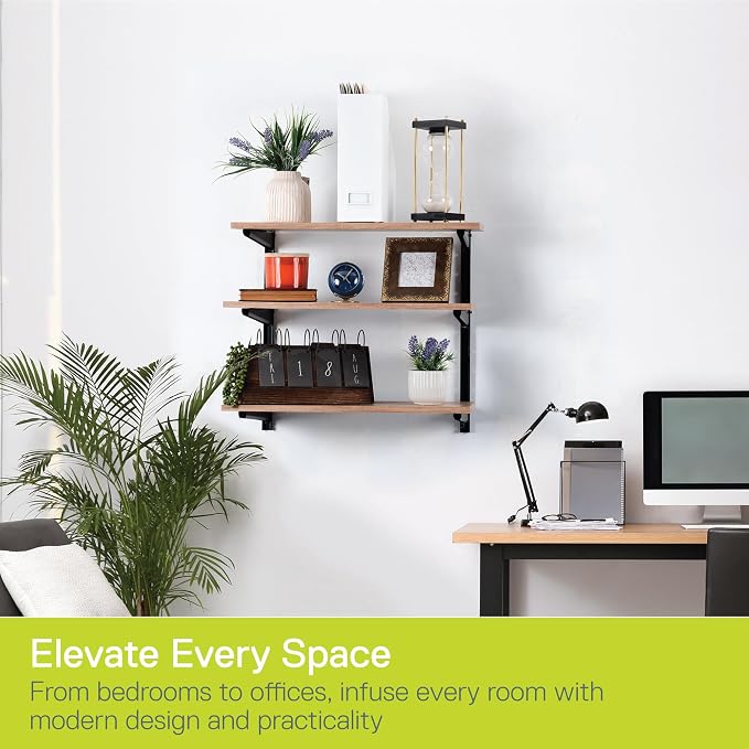 Minimalistic Black Shelf Brackets by Delta Cycle, Holds Up to 480 lbs, Modern - Image 6