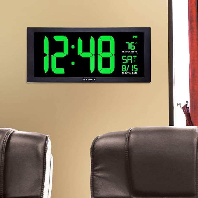 AcuRite 76101M Oversized LED Clock - Image 5