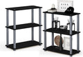 Furinno TURN-S-TUBE Storage Shelves Set of 2, 3-Tier Book Shelf, Corner Shelf by Furinno-FitsYourSpaceFitsYourBudget