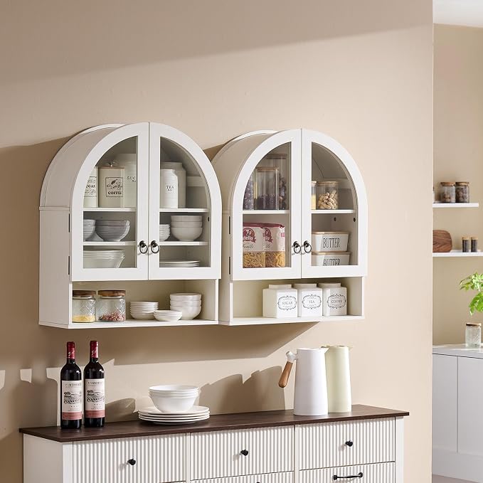 IFGET Bathroom Arched Wall Cabinet, 23.6'' Wide Medicine Cabinet - Image 3