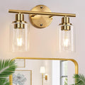 Zarbitta 2-Light Bathroom Light Fixtures, Brushed Gold Vanity Light, Modern by Zarbitta