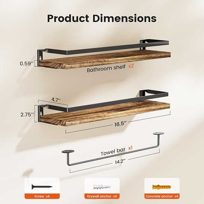 AMADA HOMEFURNISHING Bathroom Shelves - Image 3