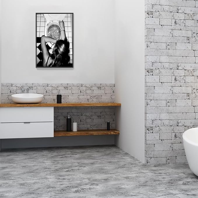 Funny Bathroom Wall Art Black and White posters Bar Disco Party prints painting - Image 4