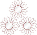 3 Pack Metal Mirrors for Wall Sunburst Wall Mirrors Home Décor Decorative by Uaussi