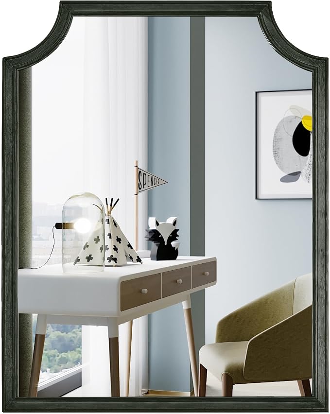 WallBeyond Scalloped Wood Mirror - Image 8
