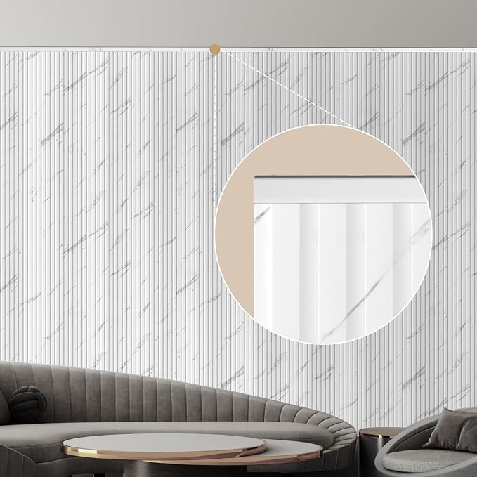 OUZUGIE 8-Pack 57 Inches, WPC Slat Wall Panel Trim, Corner Guard - Image 4