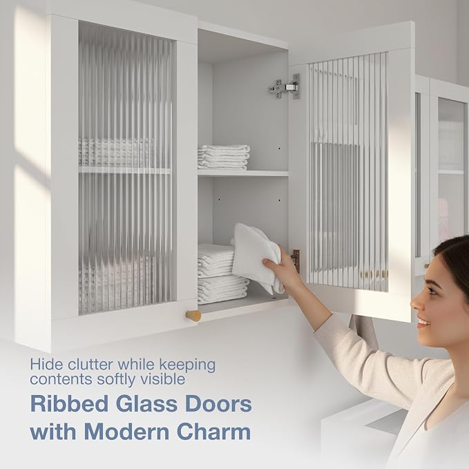 70.8"L Wall Mounted Laundry Room Cabinet Set - Image 6