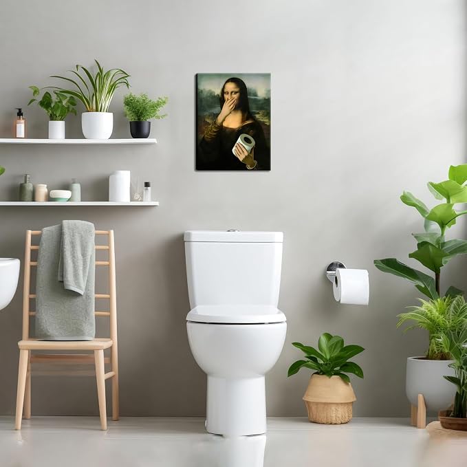 Funny Mona Lisa Canvas Wall Art - Image 7